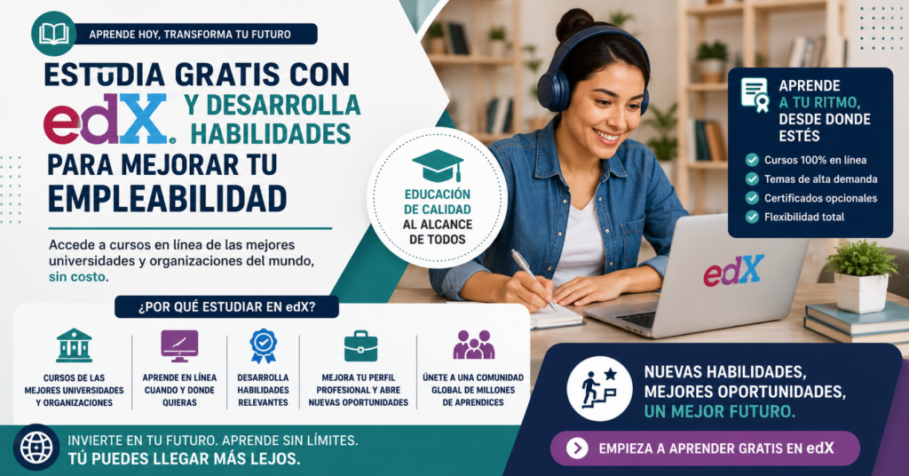 📖 Estudia gratis con edX